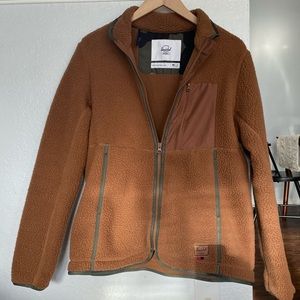 Herschel Supply Co sherpa zip front jacket